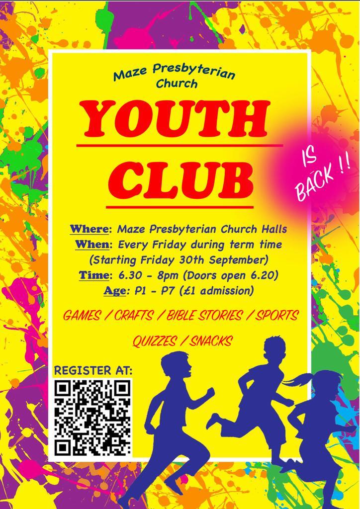 Youth Club Maze Presbyterian Church, Lisburn